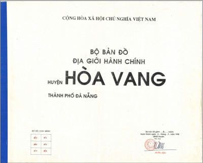 BỘ BẢN ĐỒ ĐỊA GIỚI HÀNH CHÍNH HUYỆN HÒA VANG