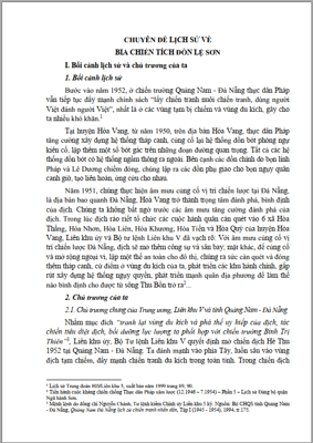 BIA CHIẾN TÍCH ĐỒN LỆ SƠN