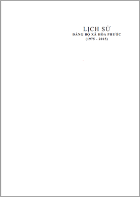 Lịch sử Đảng bộ xã Hòa Phước (1975-2015)