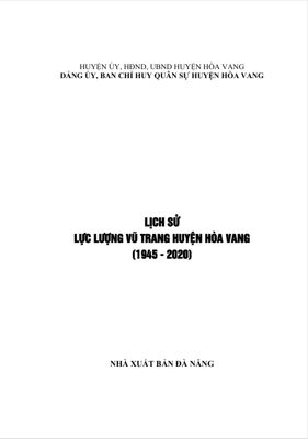Lịch sử lực lượng vũ trang Huyện Hòa Vang (1945-2020)